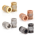 Tube Shaped Spacer Bead for Men Bracelet DIY Jewelry Making Fashion European Style Charm Bead 8x11mm - BestBeaded