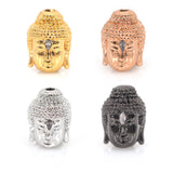 Lucky Buddha Head Men Women Charm Bracelet Beads Yoga DIY Jewelry Making 10x14mm - BestBeaded