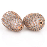 Pigeon Egg Spacer Beads Oval Shape Men Bracelet Charms Bead DIY Jewelry Findings 21x14mm - BestBeaded