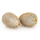 Pigeon Egg Spacer Beads Oval Shape Men Bracelet Charms Bead DIY Jewelry Findings 21x14mm - BestBeaded