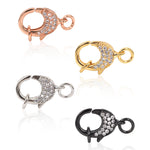 Lobster Clasp Inlaid Zircon for Bracelet/Necklace Charms Beaded Connector - BestBeaded