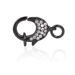 Lobster Clasp Inlaid Zircon for Bracelet/Necklace Charms Beaded Connector - BestBeaded