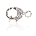 Lobster Clasp Inlaid Zircon for Bracelet/Necklace Charms Beaded Connector - BestBeaded