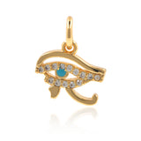Eye of Horus Charms Necklace Pendant for Original Jewelry Making Beaded Handcraft 11x9mm - BestBeaded