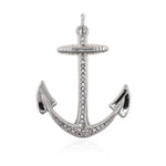 Anchor Necklace Pendant for Men Leather Bracelet Connector 23*28mm - BestBeaded
