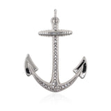 Anchor Necklace Pendant for Men Leather Bracelet Connector 23*28mm - BestBeaded