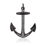 Anchor Necklace Pendant for Men Leather Bracelet Connector 23*28mm - BestBeaded