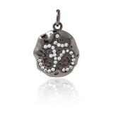 OM Yoga Pendant,OM Necklace Charm for DIY Spiritual Jewellery Making Findings 14x17mm - BestBeaded
