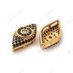 Evil Eye Charms for Bracelet/Necklace Jewelry Making 20x10mm - BestBeaded