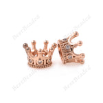 Crown Spacer Bead fit Gemstone Bracelet Jewelry Making 8x7mm - BestBeaded