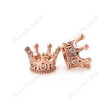 Crown Spacer Bead fit Gemstone Bracelet Jewelry Making 8x7mm - BestBeaded