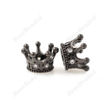 Crown Spacer Bead fit Gemstone Bracelet Jewelry Making 8x7mm - BestBeaded