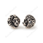Animal Head Beads Lion Charm Spacers for Bracelet DIY Jewelry - BestBeaded