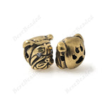 Bulldog Animal Head Beaded Supplies Bracelet Spacer Beads 13x11mm - BestBeaded