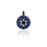 Mini Evil Eye Charms Pendant Pave CZ fit DIY Bracelet/Necklace Jewelry Making Supplies 6MM - BestBeaded
