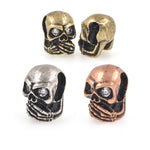 Antique Skull Bead for Paracord Bracelet,Leather Bangle Charms Beads Jewelry Supplies 8x12mm - BestBeaded