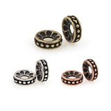 Antique Round Spacer Beads Bracelet Charms 8mm - BestBeaded