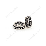 Antique Round Spacer Beads Bracelet Charms 8mm - BestBeaded