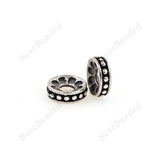 Antique Round Spacer Beads Bracelet Charms 8mm - BestBeaded