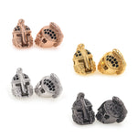 Warrior Helmet Bead Bracelet Making Jewelry Findings 10x15mm - BestBeaded