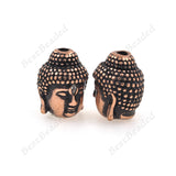 Antique Lucky Buddha Head Men Women Charm Yoga Bracelet Beads DIY Jewelry Making 10x14mm - BestBeaded