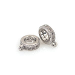 Large Hole Round Holder Connector fit for European Style Bangle Leather Bracelet Link Making 8mm - BestBeaded