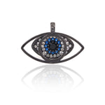 Evil Eye Pendants Charm Micro Pave CZ for Charms Necklace Jewelry Making - BestBeaded