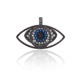Evil Eye Pendants Charm Micro Pave CZ for Charms Necklace Jewelry Making - BestBeaded