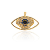Evil Eye Pendants Charm Micro Pave CZ for Charms Necklace Jewelry Making - BestBeaded