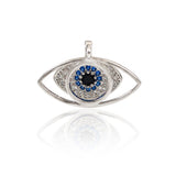 Evil Eye Pendants Charm Micro Pave CZ for Charms Necklace Jewelry Making - BestBeaded