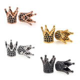King Crown Men Bracelet Charms Spacer Beads Jewelry Findings 12x13mm - BestBeaded