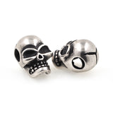 Skull Bead Charm DIY Accessories for Mens Paracord Bracelet Keychain Beads 7x10mm - BestBeaded