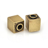 Square Beads Antique Style Use in Original DIY Braided Bracelet Jewelry Making 9x7mm - BestBeaded
