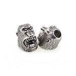 Roar Orangutan Lanyard Skull Bead for EDC Paracord Bracelet DIY Jewelry Making 14x20mm - BestBeaded