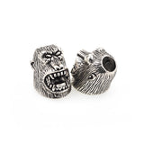 Roar Orangutan Lanyard Skull Bead for EDC Paracord Bracelet DIY Jewelry Making 14x20mm - BestBeaded