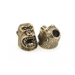 Roar Orangutan Lanyard Skull Bead for EDC Paracord Bracelet DIY Jewelry Making 14x20mm - BestBeaded