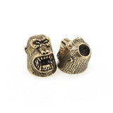 Roar Orangutan Lanyard Skull Bead for EDC Paracord Bracelet DIY Jewelry Making 14x20mm - BestBeaded