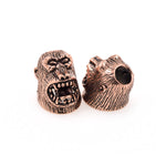Roar Orangutan Lanyard Skull Bead for EDC Paracord Bracelet DIY Jewelry Making 14x20mm - BestBeaded