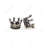 Crown Bead Antique Style fit for Mens Gemstone Bracelet Spacers DIY Making 11x7mm - BestBeaded