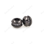 Roundle Spacer Beads Large Hole for European Style Bracelet DIY Findings 7x4.5mm - BestBeaded