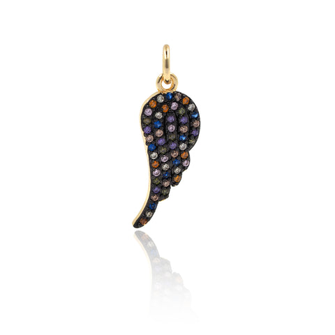 Angel Wing Pendant for Women's Bracelet/Necklace Jewelry Findings 8x21mm - BestBeaded