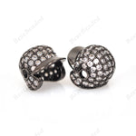 Baseball Cap Spacer Beads Sports Jewelry Findings,DIY Bracelet Making Charm 11x11mm - BestBeaded