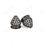 Braided Bracelet Spacer Beads Pave Clear CZ for Jewelry Making Supplies 7x8mm - BestBeaded