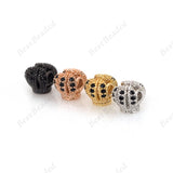 Mini King Crown Spacer Bead Charms Original Jewelry Making 9x8mm - BestBeaded