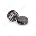 Round Disc Pave CZ Beads for DIY Nylon Braided Bracelet Charms Jewelry Making Supplies 11x5mm - BestBeaded