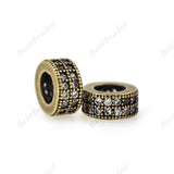 Large Hole Spacer Beads for Men Charms Bracelet/Necklace DIY Making 7x3.8mm - BestBeaded