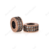 Large Hole Spacer Beads for Men Charms Bracelet/Necklace DIY Making 7x3.8mm - BestBeaded