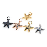 Starfish Pendant Charms Necklace/Bracelet Star Pendant ,DIY Jewelry Making 14x17mm - BestBeaded