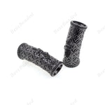 Fleur De Lis in Tube,Large Hole Connector Link for Original Leather Bracelet Making 28x10mm - BestBeaded