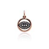 Evil Eye Necklace Pendant Charm,CZ Spacer Bead for Jewelry Making Supplies 13x11mm - BestBeaded